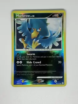 Murkrow 90/123 Reverse Holo Mysterious Treasures Pokemon Card - Image 1