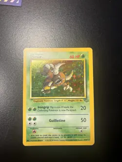 Pokemon TCG Pinsir Holo Unlimited Rare Card 9/64 Jungle Base Set 1999 LP WOTC - Image 2