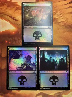 MTG 15 x Foil Basic Land Card Lot Aetherdrift Near-Mint!! - Image 4