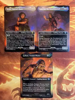 MTG 3 x Foil Borderless Legendary Cards The Lord of the Rings Promo Near-Mint! - Image 1