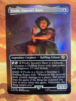 MTG 3 x Foil Borderless Legendary Cards The Lord of the Rings Promo Near-Mint! - Image 2
