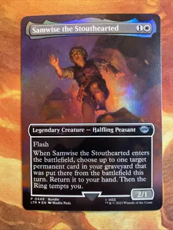 MTG 3 x Foil Borderless Legendary Cards The Lord of the Rings Promo Near-Mint! - Image 4