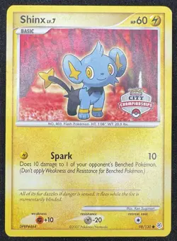 Pokemon Card - Shinx - 98/130 (City Championships) Stamped Nintendo Promo MP - Image 1