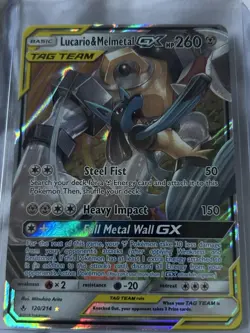 Pokemon TCG Lucario & Melmetal GX Tag Team Unbroken Bonds Card 120/214 NM - Image 1