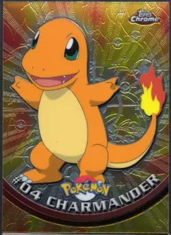 Charmander #04 - Topps Chrome Holofoil NM -Pokemon Card - Image 1