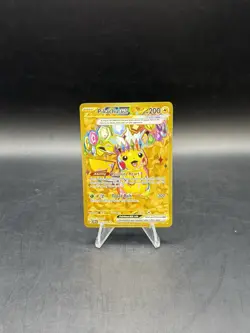Pokemon Pikachu TCG EX Surging Sparks Holo Hyper Rare Gold Card 247/191 English - Image 1