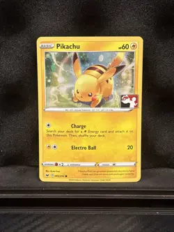 Pikachu 065/202 Stamped Holo Pokemon League Promo Card VLP - Image 1