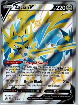 Zacian V - SWSH292 SWSH: Sword & Shield Promo Cards - Pokemon Card - NM - Image 1