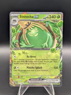 Pokemon TCG Sinistcha EX 023/167 Sv06 Twilight Masquerade Holo Card NM - Image 1