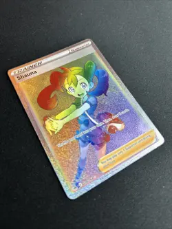 Pokemon TCG Shauna Card 278/264 Fusion Strike Rare Rainbow - Image 2