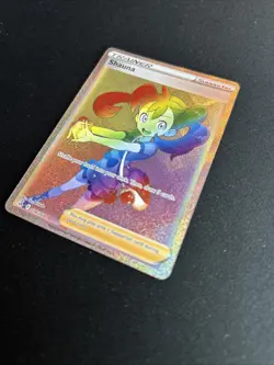 Pokemon TCG Shauna Card 278/264 Fusion Strike Rare Rainbow - Image 3