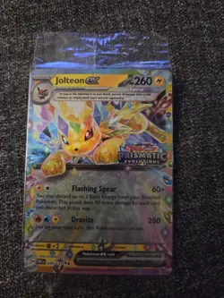 Jolteon Ex 030/131 SEALED Prismatic Evolutions Stamped Promo Pokemon Card TCG - Image 1