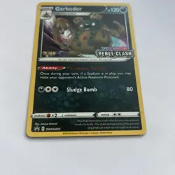 Pokemom Staff Exclusive Garbodor SWSH025 Promo Card - Rare - Image 2