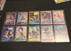 One piece tcg Sec & alt art lot 10 cards total All NM! Luffy - Image 1