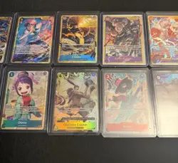 One piece tcg Sec & alt art lot 10 cards total All NM! Luffy - Image 4