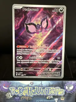 POKEMON Card PECHARUNT SVP EN 129 BLACK STAR PROMO SHROUDED FABLE NM - Image 1