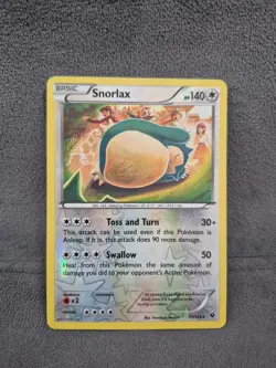 Snorlax 77/124 XY hp 140 Basic Fates Collide Rare Pokemon Card LP - Image 1