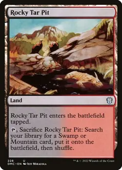 NM Rocky Tar Pit, MTG, Dominaria United, Magic the Gathering, 228 - Image 1