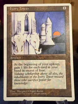 MTG Magic the Gathering Fourth Edition Ivory Tower 213 - Image 1