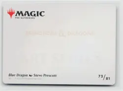MTG D&D Forgotten Realms Art Series Blue Dragon x1 NM 73/81 - Image 2