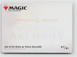 MTG D&D Forgotten Realms Art Series Lair Of The Hydra x1 NM 67/81 - Image 2