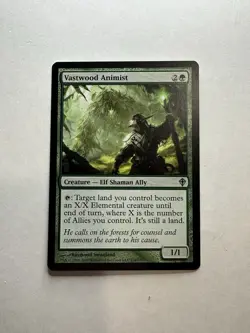 Vastwood Animist LP Worldwake Magic The Gathering Mtg Lightly Played Green Ally - Image 1
