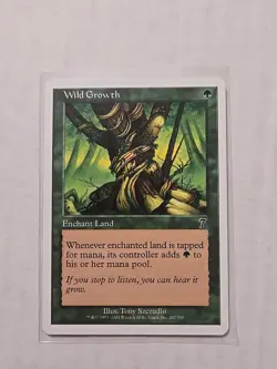 Wild Growth - Seventh Edition - LP - Common - Enchant Land - MTG - Image 1