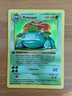 Pokemon 1999 Base Set Venusaur 1st Edition #15/102 - Image 1