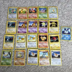 Pokemon Cards TCG Base Set Lot 21 Various Cards - Image 1