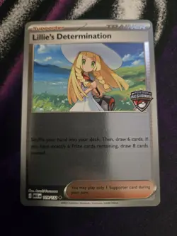 Pokemon TCG Lillie's Determination 119/132 Regional Championship Stamp Promo 🔥 - Image 1