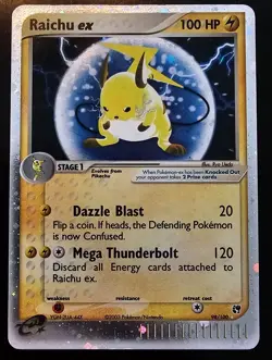 Raichu ex 98/100 EX Sandstorm Pokemon Card Holo Foil Rare MP - Image 1