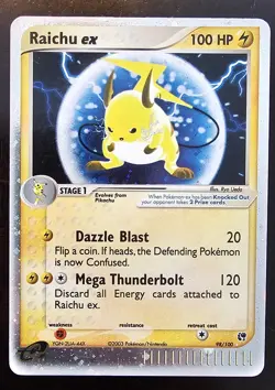 Raichu ex 98/100 EX Sandstorm Pokemon Card Holo Foil Rare MP - Image 2