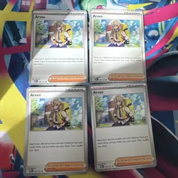 4x Arven 186/197 SV03: Obsidian Flames Playset Trainer Cards Pokemon TCG - Image 1