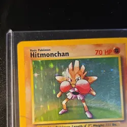 Pokemon Hitmonchan Base Set Holo Rare 7/102 1999 English Card - Image 3