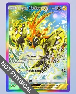 Pokemon TCG POCKET - Tapu Koko Rainbow Rare 2⭐, Extradimensional Crisis, English - Image 1