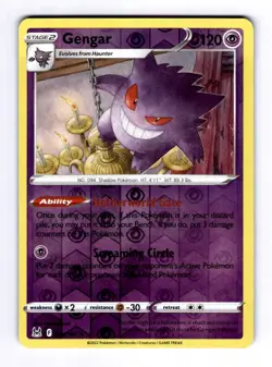 Gengar SWSH11: Lost Origin #066 (2022) Reverse Holo NM Pokemon - Image 1
