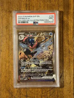GRENINJA EX SVP EN-SV BLACK STAR PROMO #132 PSA 9 POKEMON - Image 1