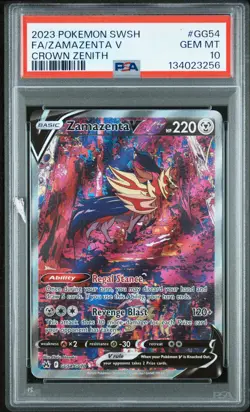 Pokemon Zamazenta V Full Art GG54/GG70 Crown Zenith Galarian Gallery PSA 10 - Image 1