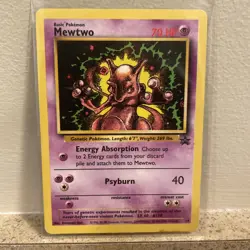 Mewtwo WOTC Promo #14 Black Star Promo Pokemon TCG MP - Image 1