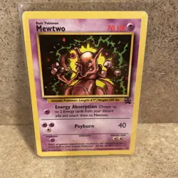 Mewtwo WOTC Promo #14 Black Star Promo Pokemon TCG MP - Image 2