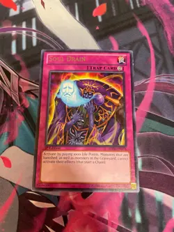 YUGIOH - SOUL DRAIN - RARE - 1ST ED - LP - REDU - Image 1