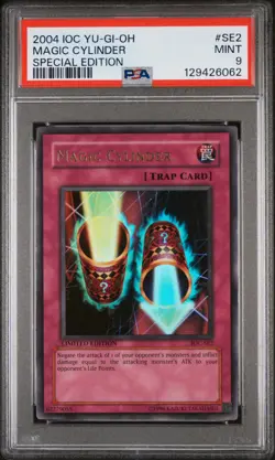 2004 IOC YU-GI-OH! INVASION OF CHAOS SPECIAL ED SPECIAL ED MAGIC CYLINDER PSA 9 - Image 1