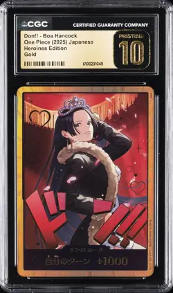 2025 ONE PIECE HEROINES ED JPN GOLD DON!! BOA HANCOCK CGC 10 PRISTINE - Image 1