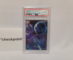 ONE PIECE OP12 LEGACY OF THE MASTER #050 SP SPECIAL ALTERNATE ART TASHIGI PSA 10 - Image 3