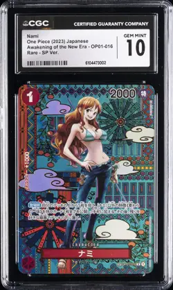 2023 ONE PIECE JPN AWAKENING OF THE NEW ERA RARE SP VER. NAMI CGC 10 GEM MINT - Image 1