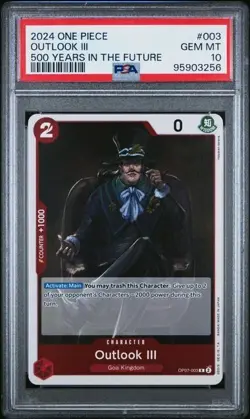 2024 One Piece 500 Years in the Future Outlook III RARE PSA 10 GEM #003 - Image 3