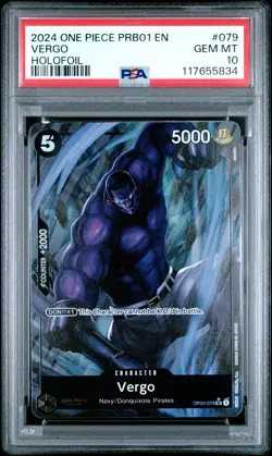 2024 ONE PIECE PRB01-HOLOFOIL ERGO PSA 10 - Image 1