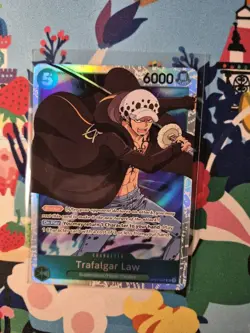 One Piece 2022 Romance Dawn Trafalgar Law OP01-047 SR Pre Errata NM - Image 1
