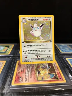 Pokemon TCG Wigglytuff 1st Edition Holo Card Jungle 16/64 - Image 1