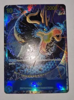 ONE PIECE Kaido SEC Parallel Card PRB-01 Blue Rare Collectible Near Mint - Image 1